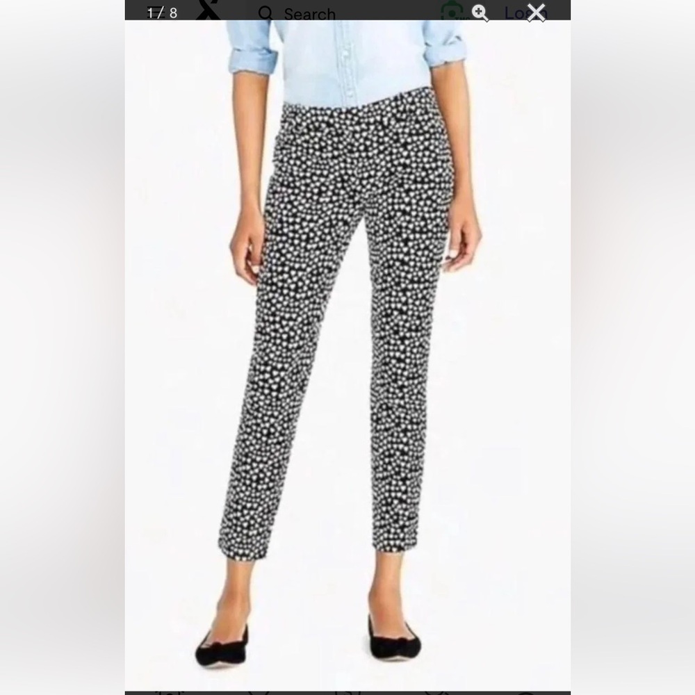 J. Crew Mercantile Winnie straight leg crop heart pants. Worn‎ a few times.